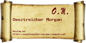 Oesztreicher Morgan névjegykártya